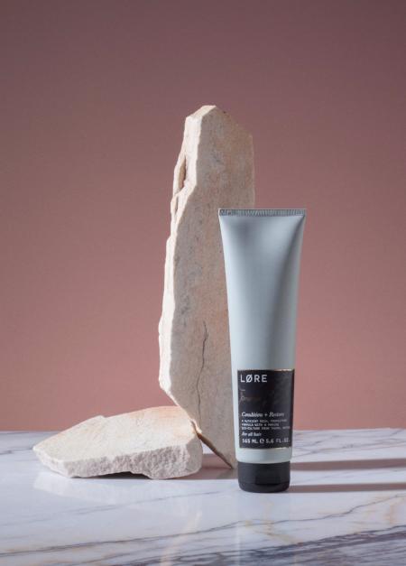 Lore Originals Condition + Restore vegan conditioner made in the UK.