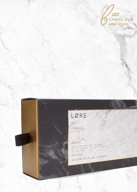 Lore Originals vegan intensive hair treatment mask made in the UK.